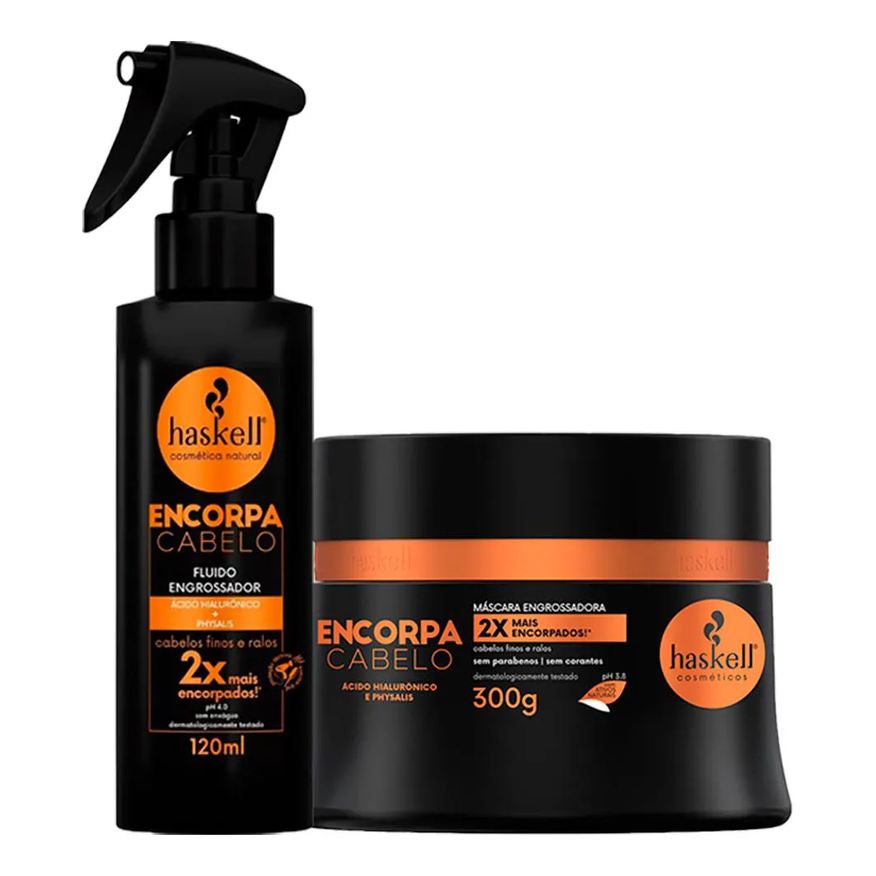 Haskell Kit Máscara 250g e Fluído Encorpa Cabelo 120ml
