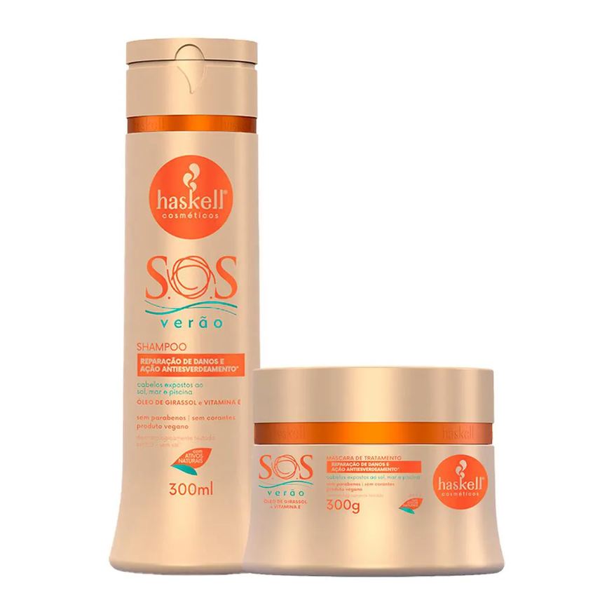 Haskell Kit SOS Verao Shampoo Máscara 300g