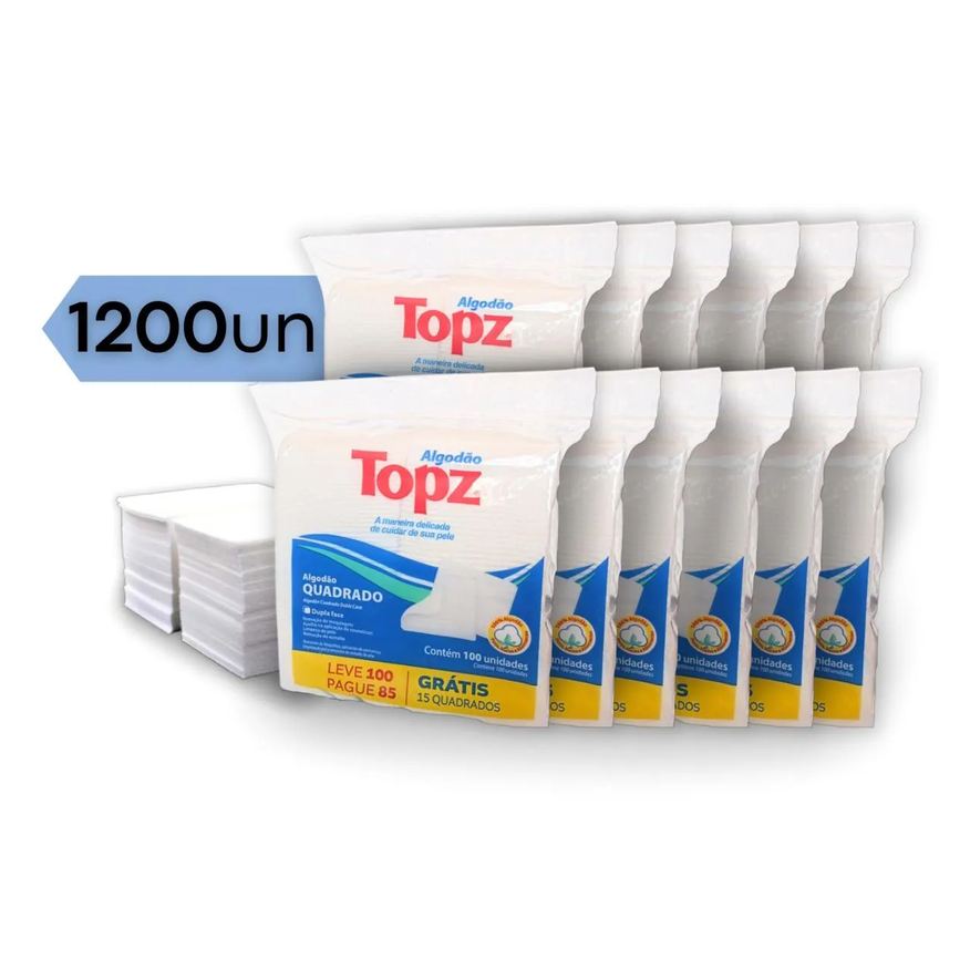 Cremer Algodão prensado quadrado TOPZ 1200 unidades