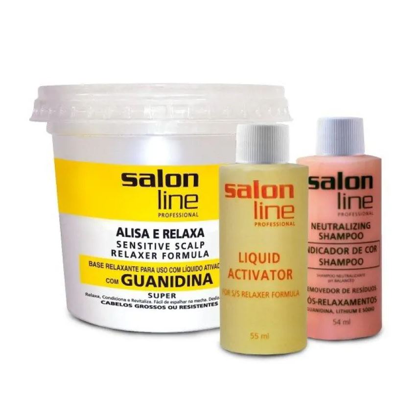 Salon Line Relaxante Guanidina Super Amarelo - 215g