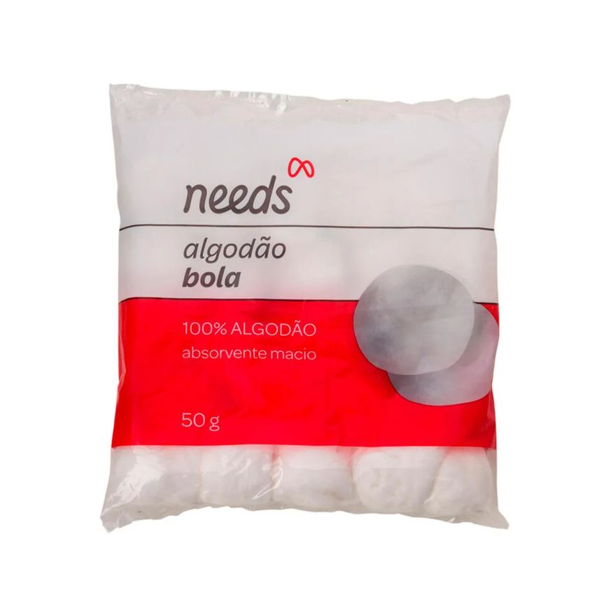 Needs Algodão Bola 50g
