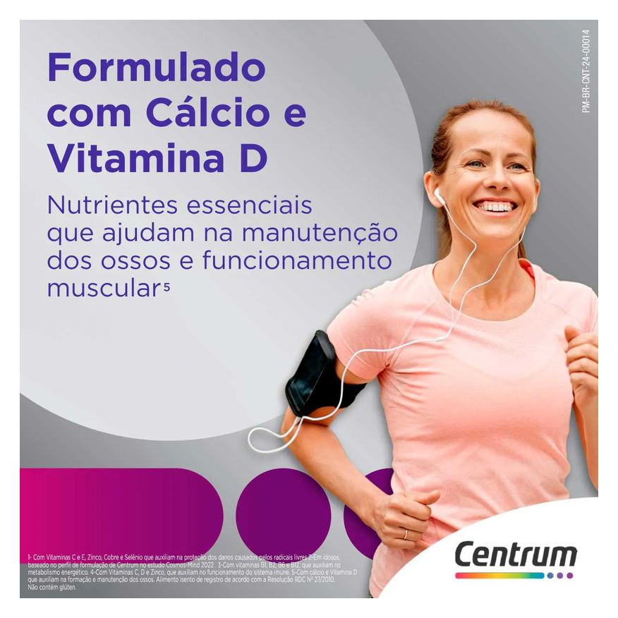Centrum Kit Creme Fixador de Dentadura Ultra Corega Tripla Ação Sem Sabor 8,5g + Polivitamínico Select Mulher 50+ 60 comprimidos
