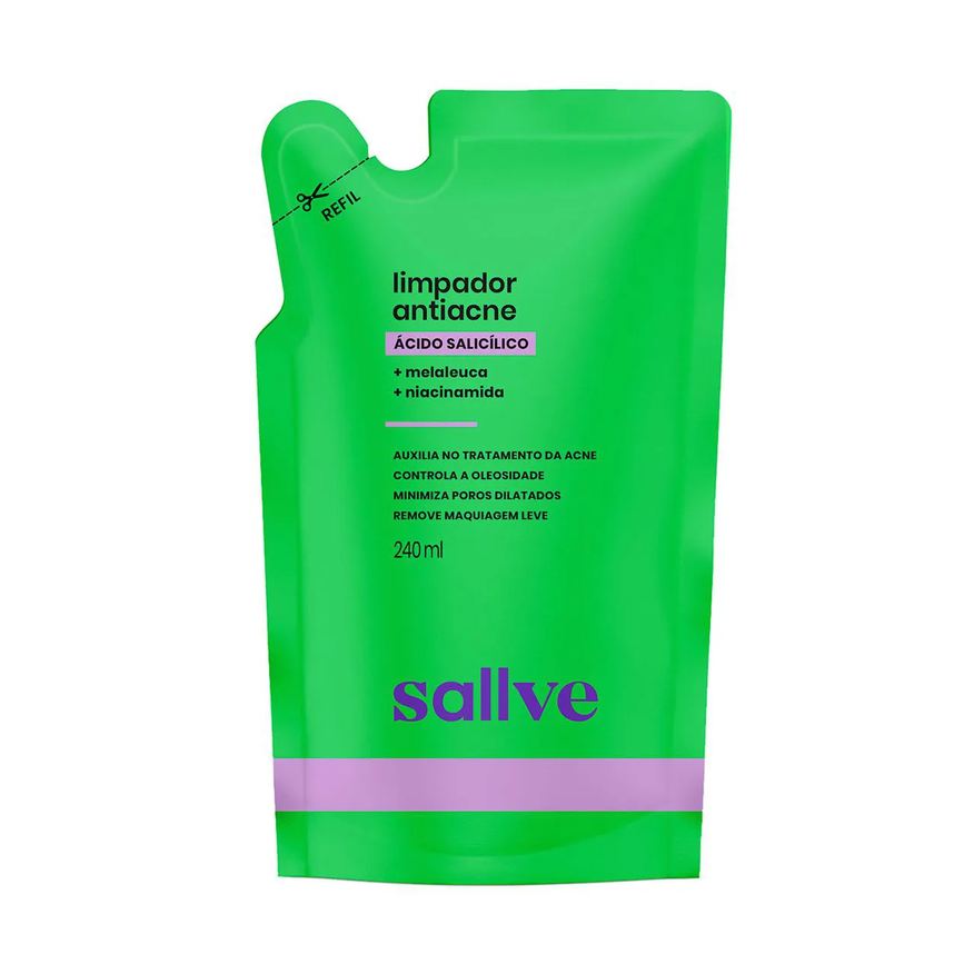 Sallve Limpador Antiacne Ácido Salicílico Refil 240ml