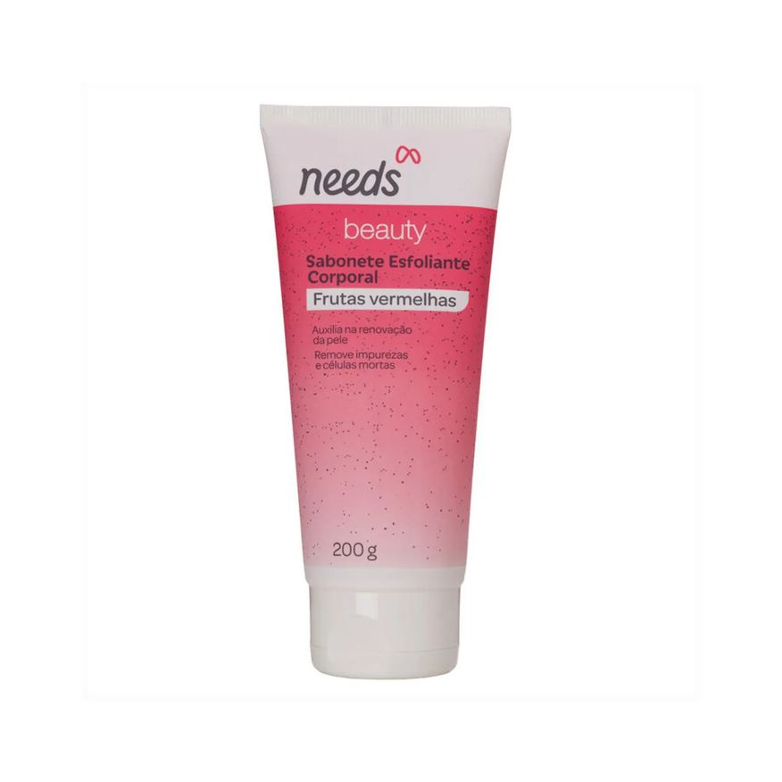 Needs Sabonete Esfoliante Beauty Frutas Vermelhas 200g