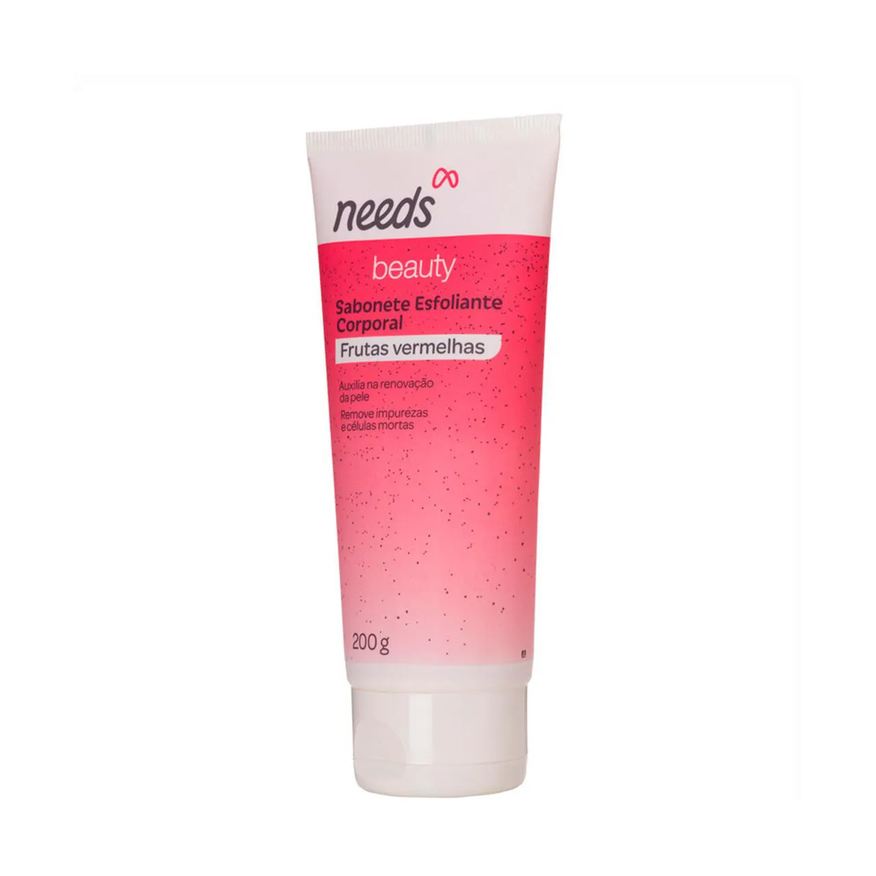 Needs Sabonete Esfoliante Beauty Frutas Vermelhas 200g