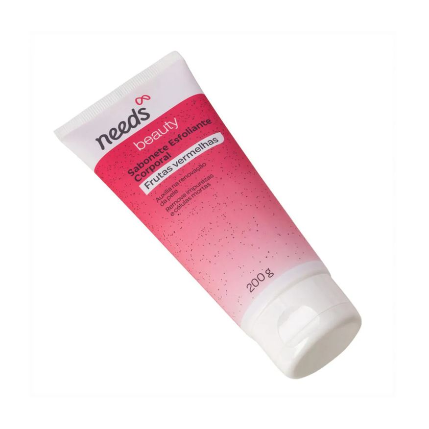 Needs Sabonete Esfoliante Beauty Frutas Vermelhas 200g