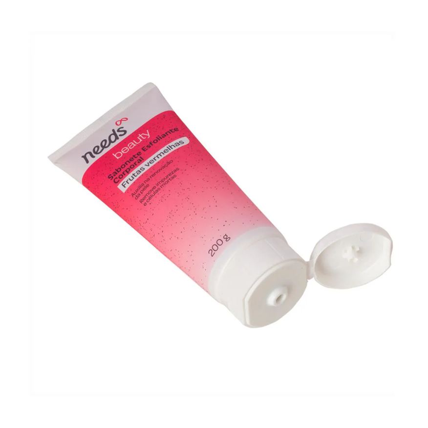 Needs Sabonete Esfoliante Beauty Frutas Vermelhas 200g