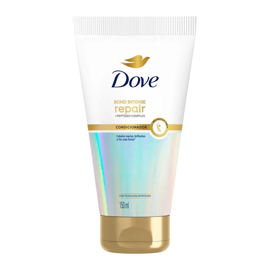 Dove Kit Bond Intense Repair Shampoo Petídeo Complex + Condicionador + Máscara de Tratamento + Óleo Sérum Bifásico Finalizador