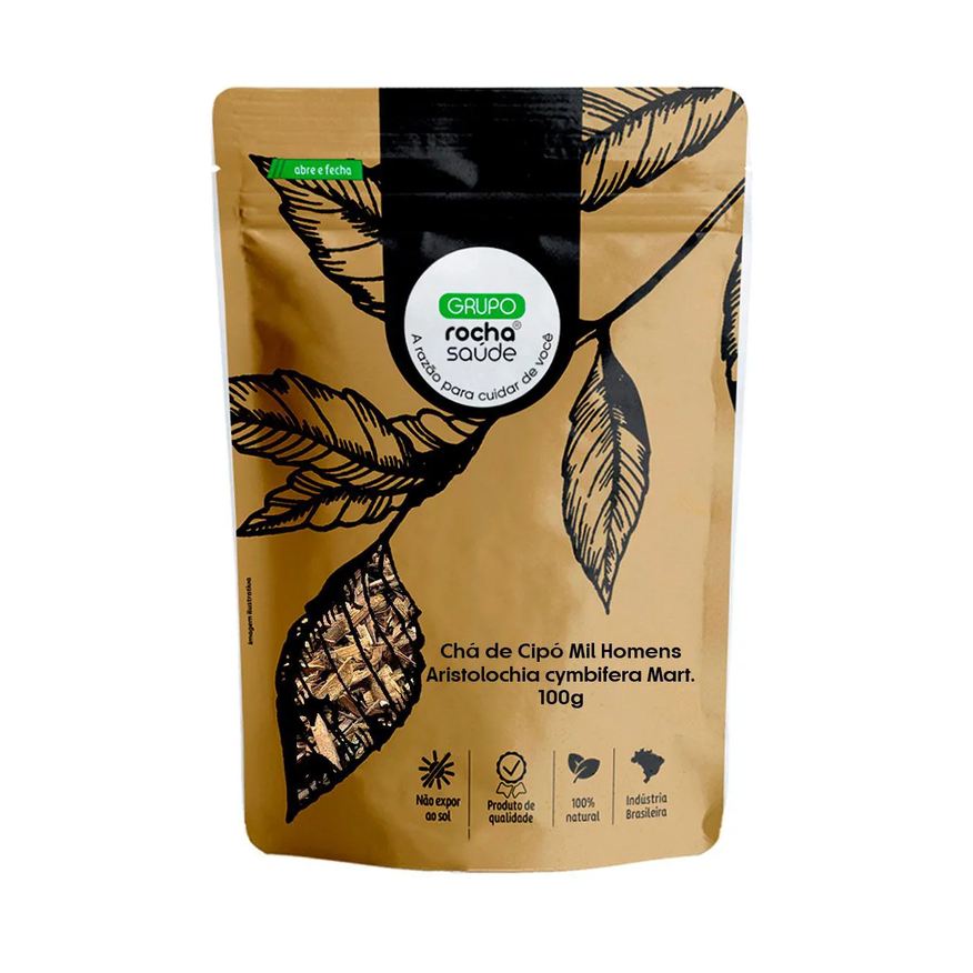 Rocha Saúde Chá de Cipó Mil Homens - Aristolochia Cymbifera Mart. - 100g