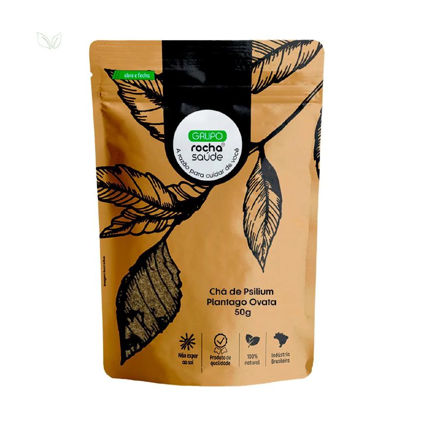 Grupo Rocha Saúde Chá de Psilium – Plantago Ovata – 50g
