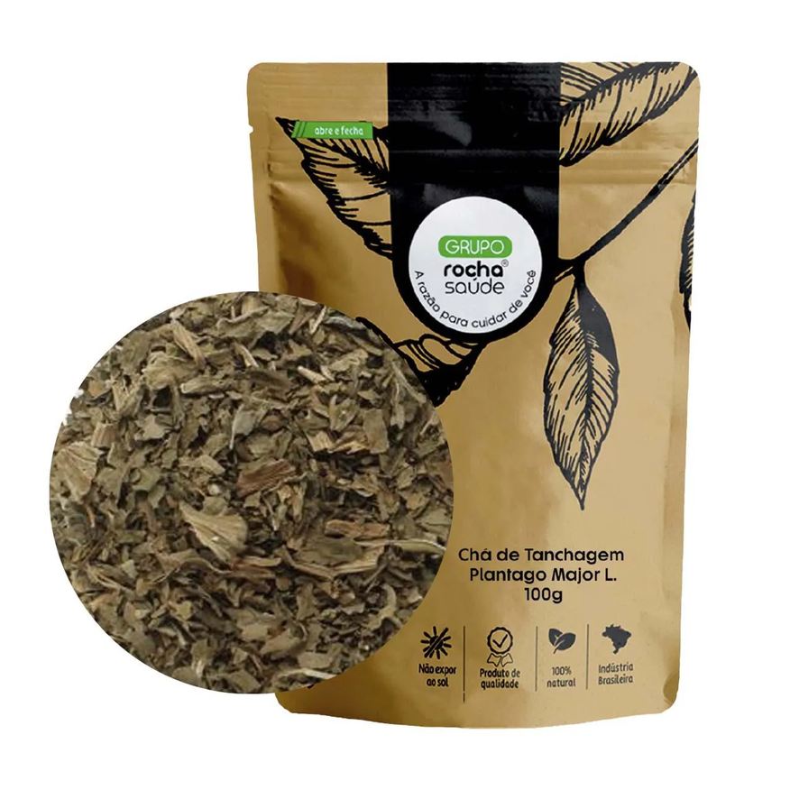 Rocha Saúde Chá de Tanchagem - Plantago Major L. - 100g