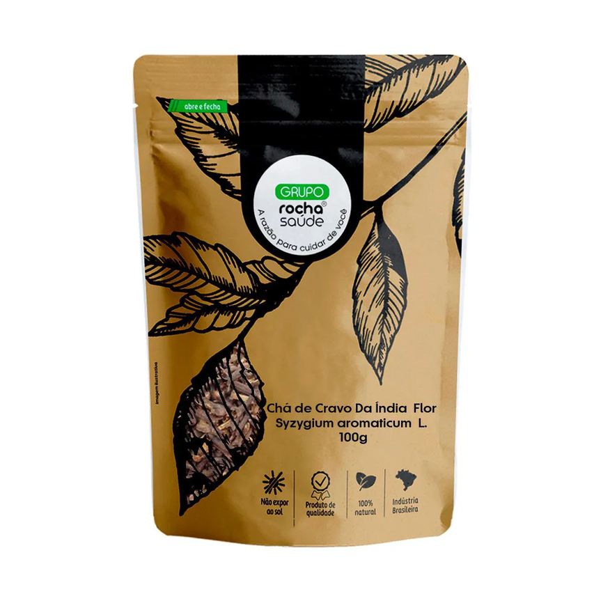 Rocha Saúde Chá de Cravo da Índia Flor - Syzygium Aromaticum L. - 100g