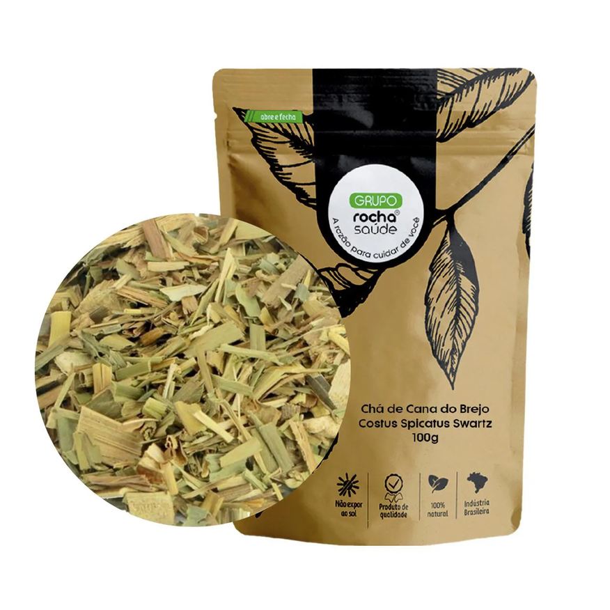 Rocha Saúde Chá de Cana do Brejo - Costus Spicatus Swartz - 100g