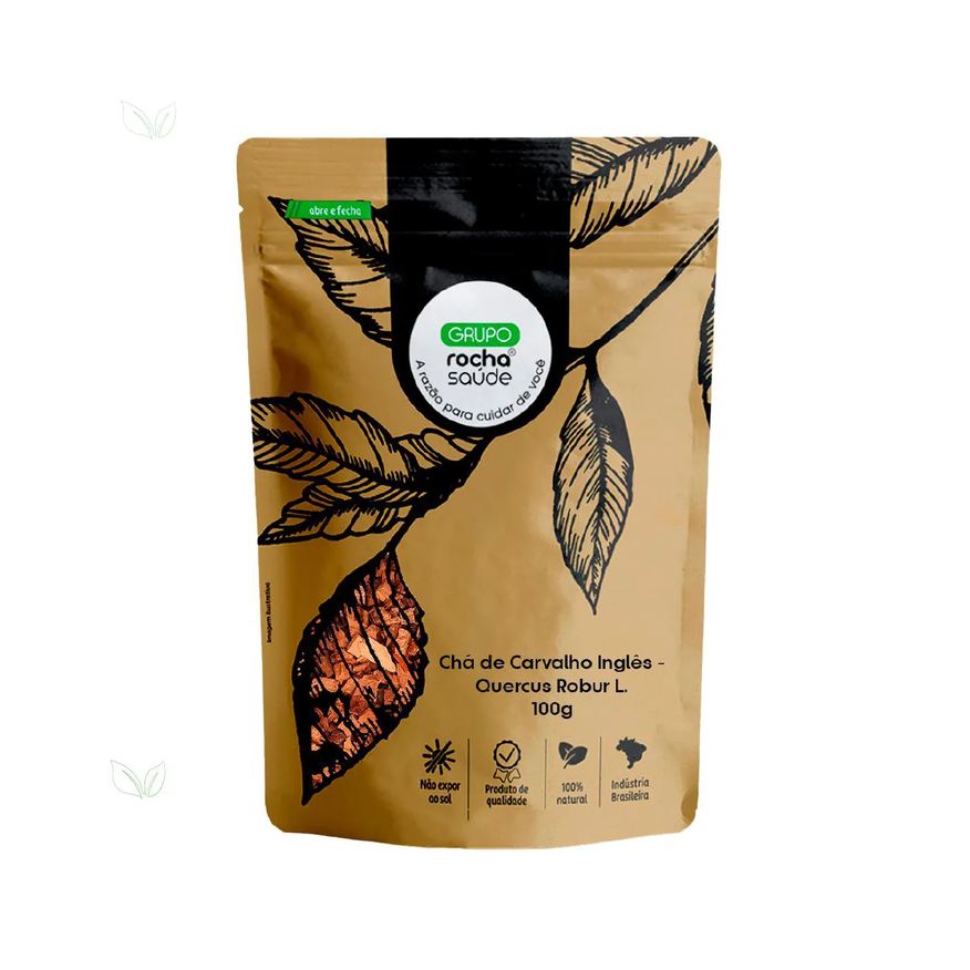 Grupo Rocha Saúde Chá de Carvalho Inglês - Quercus Robur L. - 100g