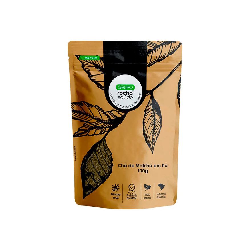 Grupo Rocha Saúde Chá de Matcha em Pó 100g - Camellia Sinensis