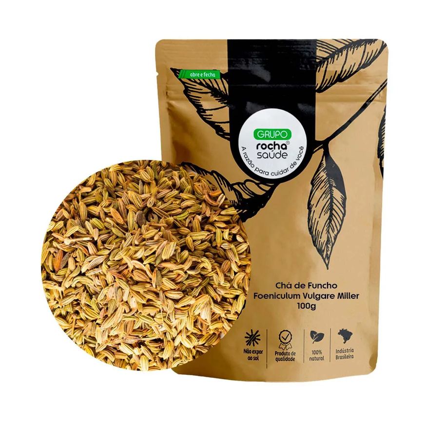 Rocha Saúde Chá de Funcho - Foeniculum Vulgare Miller - 50g