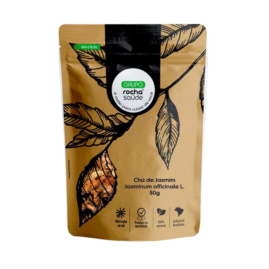 Grupo Rocha Saúde Chá de Jasmim - Jasminum Officinale L. - 50g