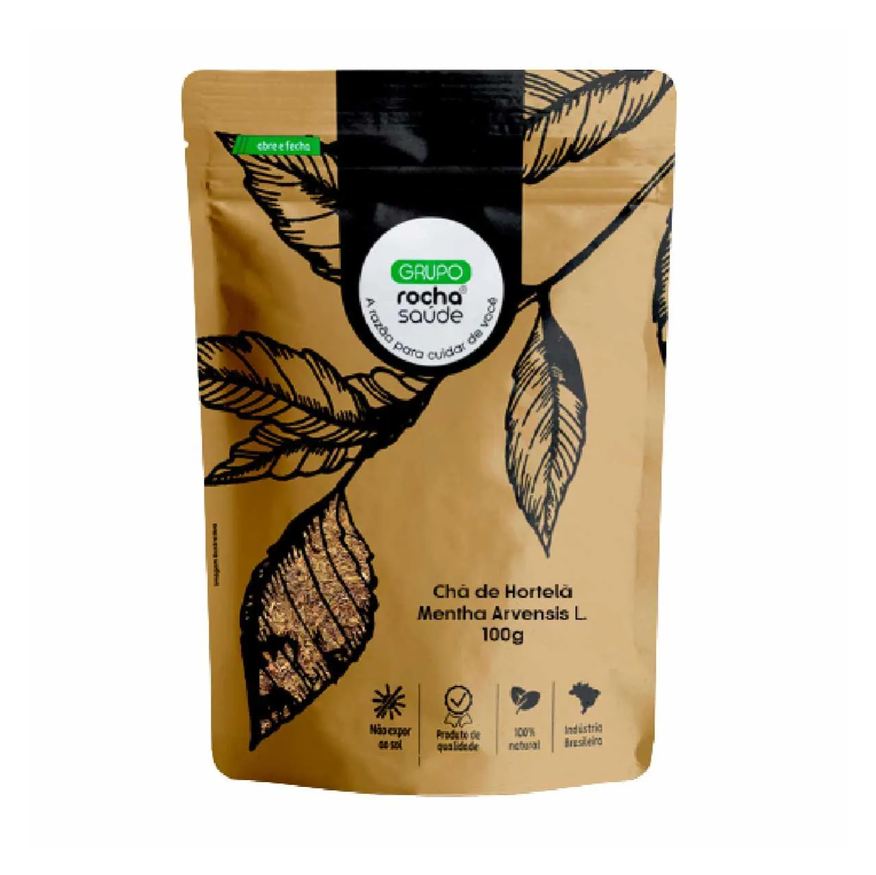 Grupo Rocha Saúde Chá de Hortelã - Mentha Arvensis L. - 100g