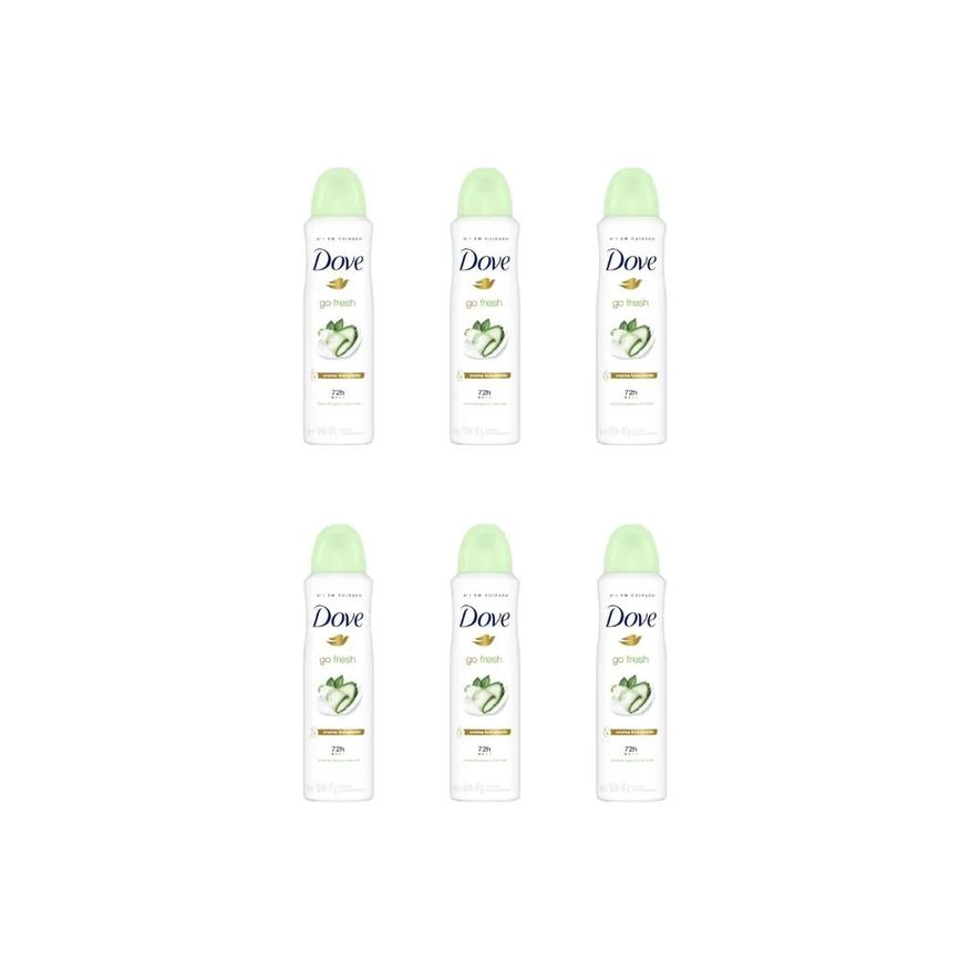 Dove Desodorante Aero 150ml Fem Go Fresh Pepino - Kit C / 6un