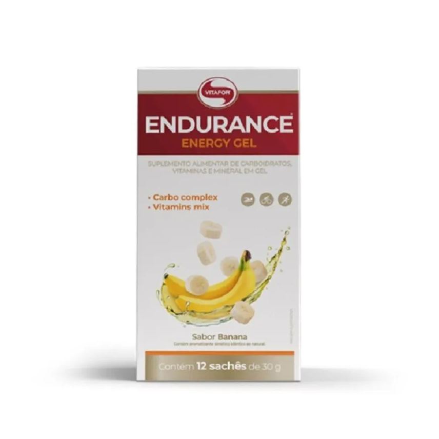 Vitafor Endurance Energy Gel (360g - 12 Saches) - Sabor: Banana
