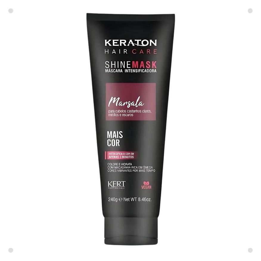 Kert Máscara Intensificadora Keraton Shine Mask Marsala 240g