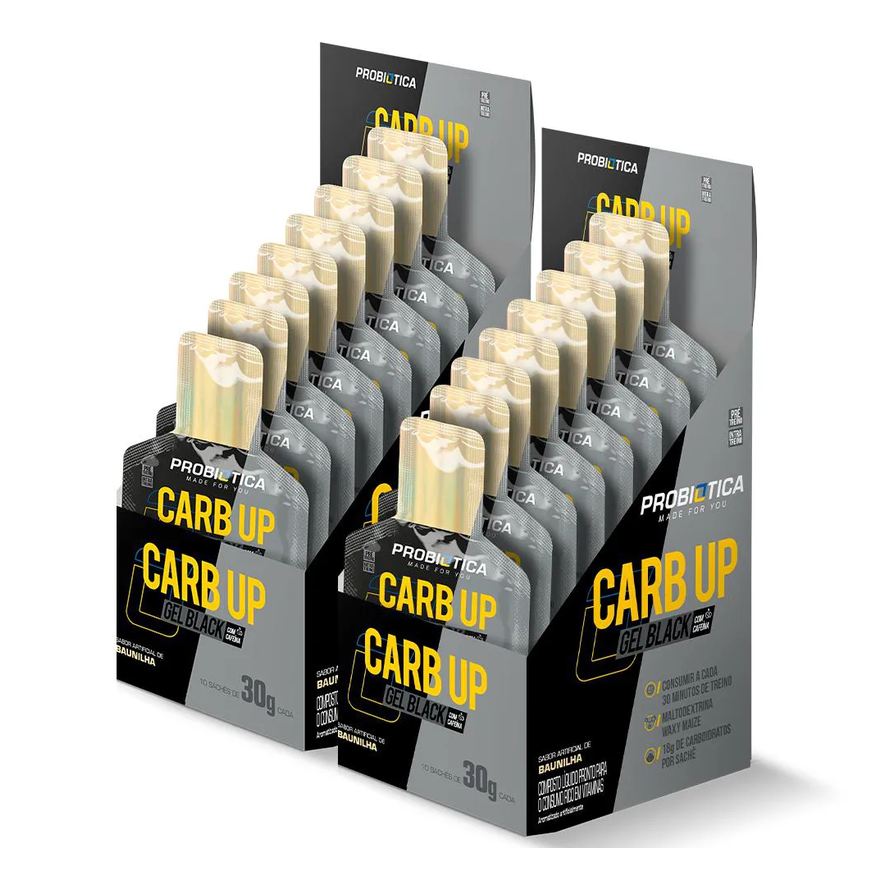 Probiótica 2x Carb Up Black Probiotica - Baunilha