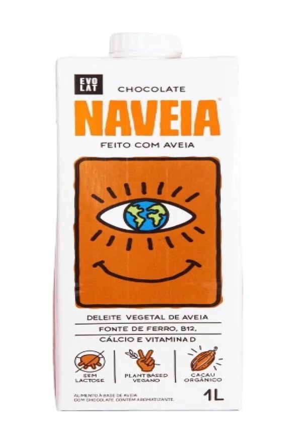 Naveia Bebida Vegetal de Aveia Chocolate 1l