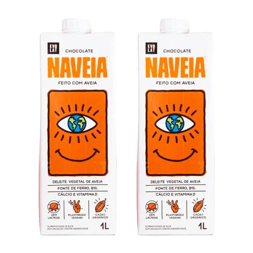 Naveia Kit 2x: Bebida Vegetal de Aveia Chocolate 1l