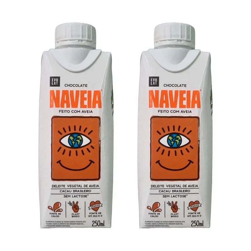 Naveia Kit 2x: Bebida Vegetal de Aveia Chocolate 250ml