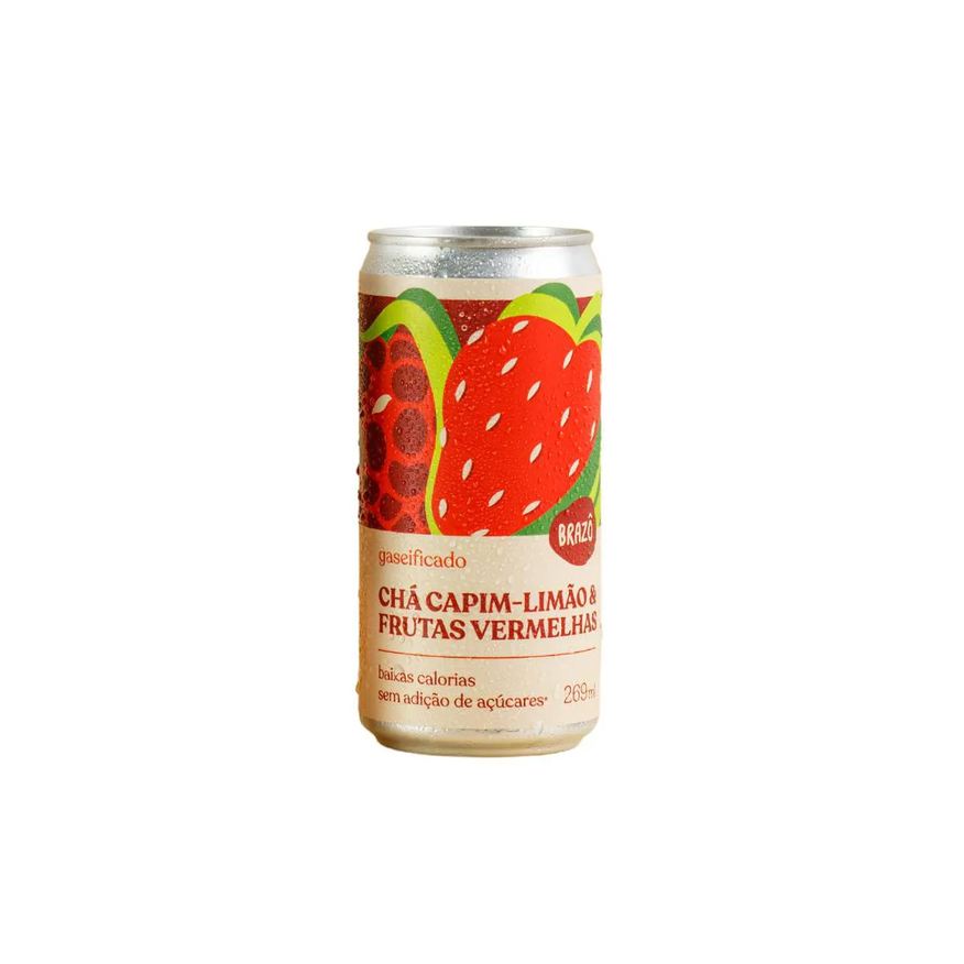 Brazô Chá de Capim Limão com Frutas Vermelhas Gaseificado 269ml