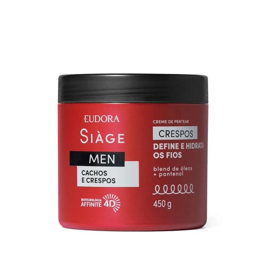 Eudora Siage Men Creme de Pentear Cachos e Crespos 450g
