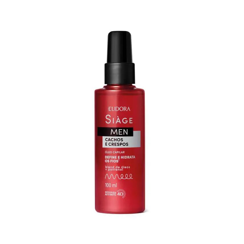 Eudora Siage Men Oleo Capilar Cachos e Crespos 100ml