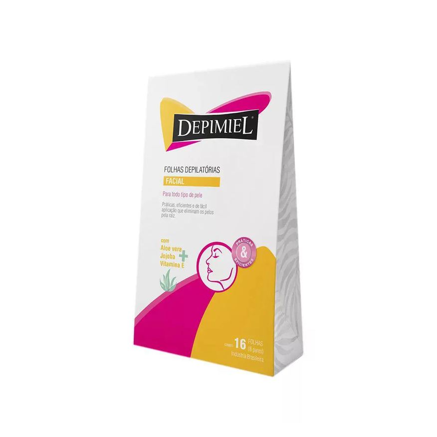 Folhas Depimiel Prontas Facial C/16 Unid.