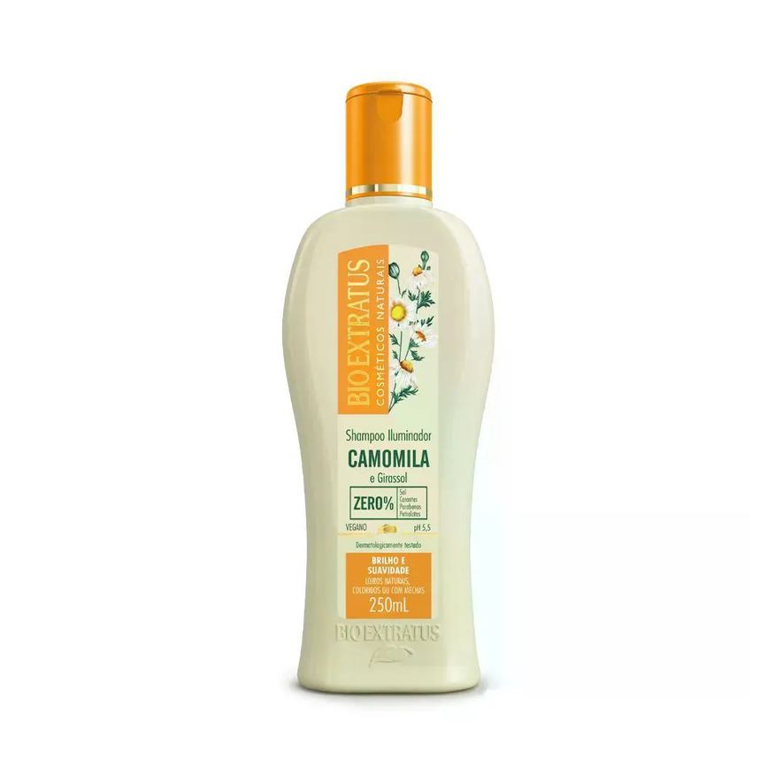 Bio Extratus Shampoo Camomila Iluminador Cabelos Claros 250ml