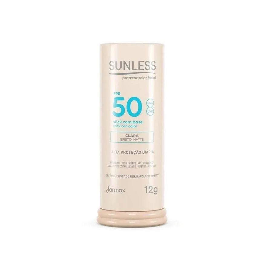 Sunless Protetor Solar Facial Stick Fps50 Clara Matte 12g