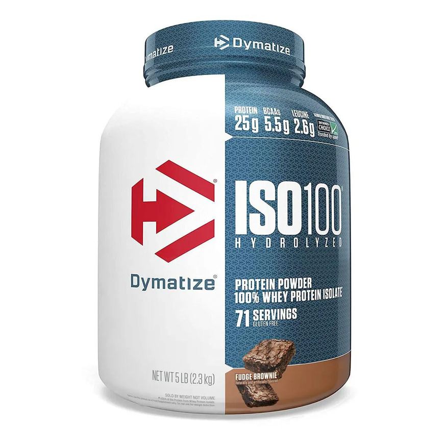 Dymatize Nutrition Iso 100 Hidrolisado 2300g ( 5lbs ) - Fudge Brownie