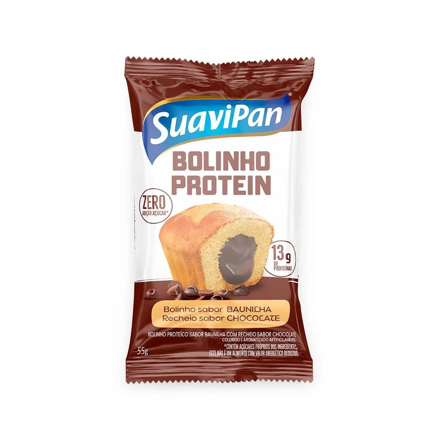 Suavipan Bolinho Proteico Baunilha com Chocolate 55g