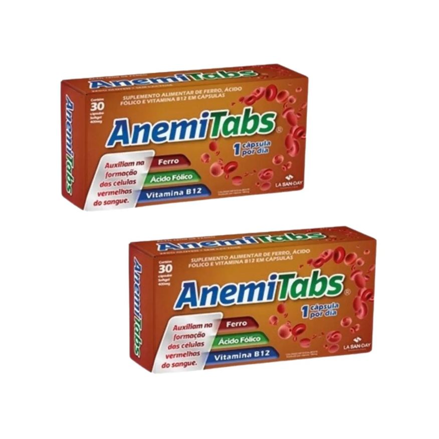 La San Day Kit C2 Anemitabs Suplemento Alimentar Ferro