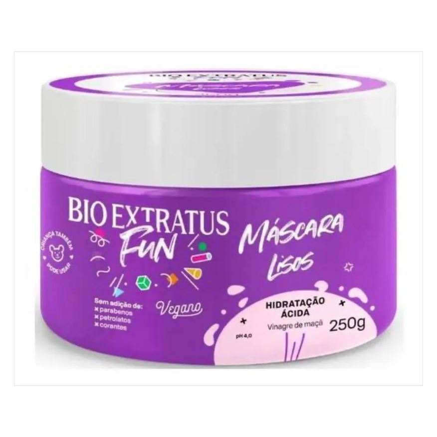 Bio Extratus Mascara Fun Limpeza Cabelos Liso 250g