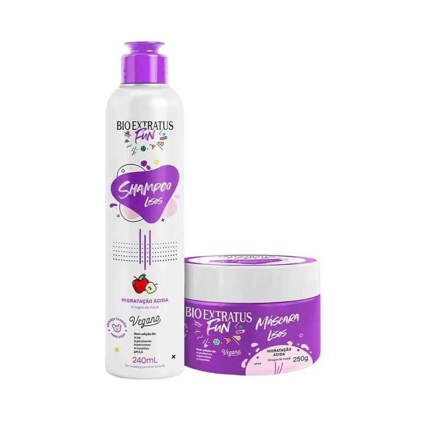 Bio Extratus Kit 1 Shampoo 1 Máscara Fun Liso 240ml