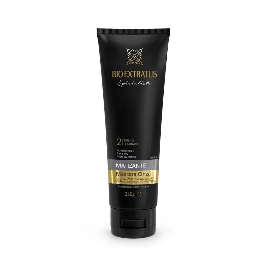 Bio Extratus Mascara Brilho Platinado Cinza Matizante 250g