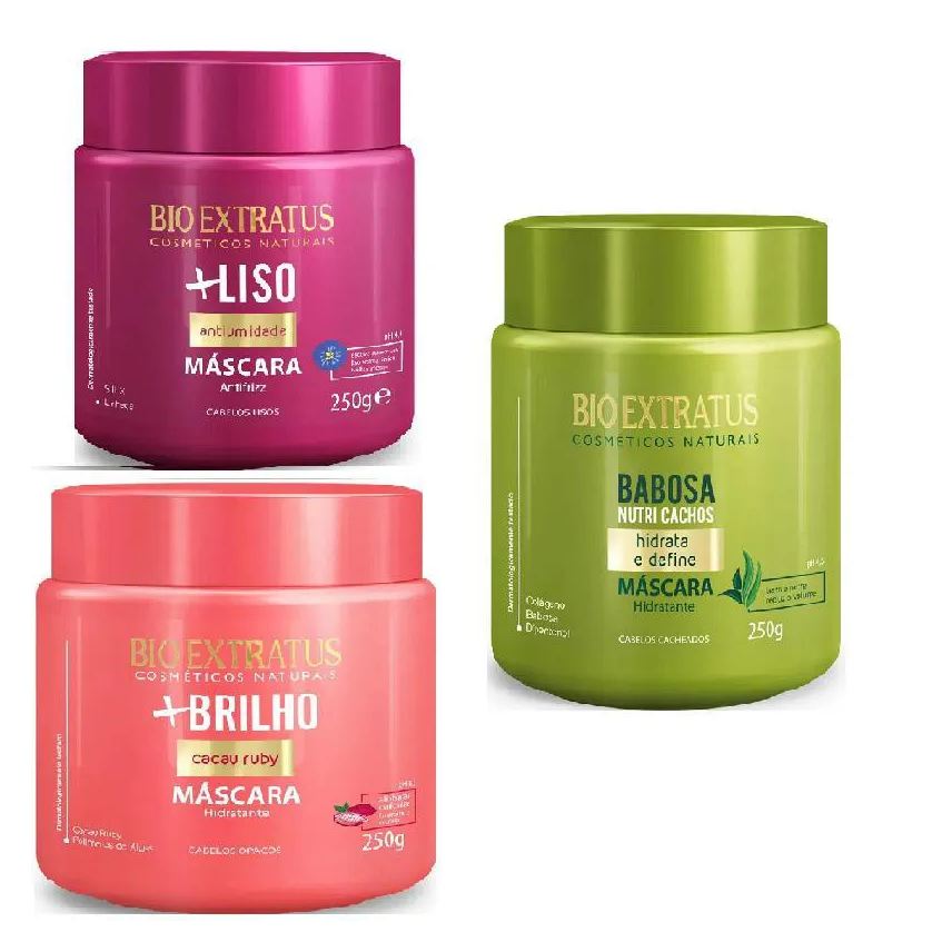 Cronograma Kit Capilar Hidratação Mais Liso + Nutri + Brilho 250g