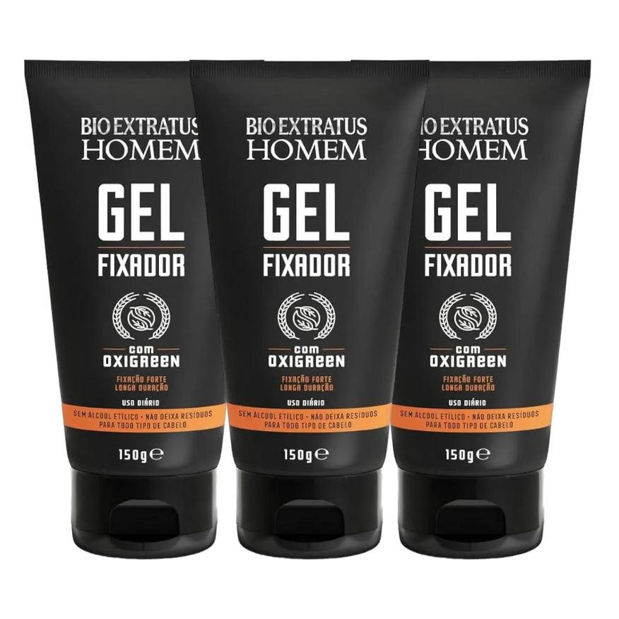 Bio Extratus Kit 3 Gel Oxygreen Homem 150g