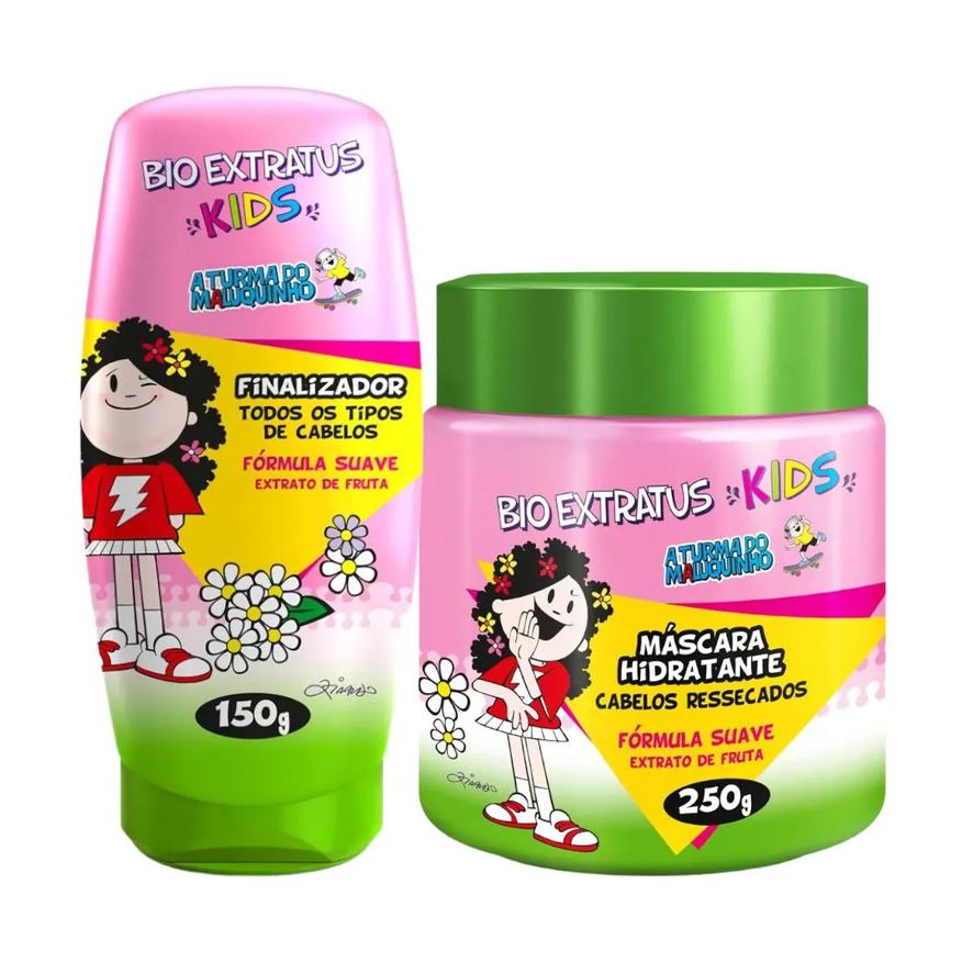 Bio Extratus Kit Infantil Cabelo Cacheado Kids 1 Máscara 240g 1 Finalizador 150g