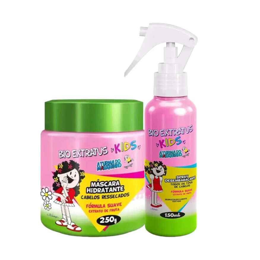 Bio Extratus Kit Infantil Cabelo Desembarace Kids 1 Máscara 240g 1 Spray 150ml