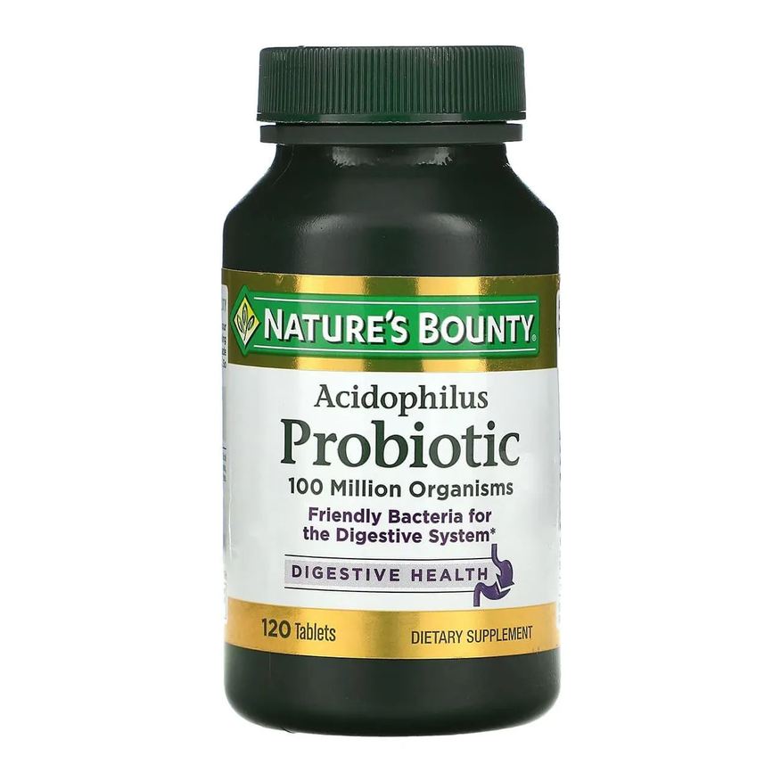 Nature's Bounty Probiotico Acidophilus 100 Million 120 Tabletes - Nature´s Bounty