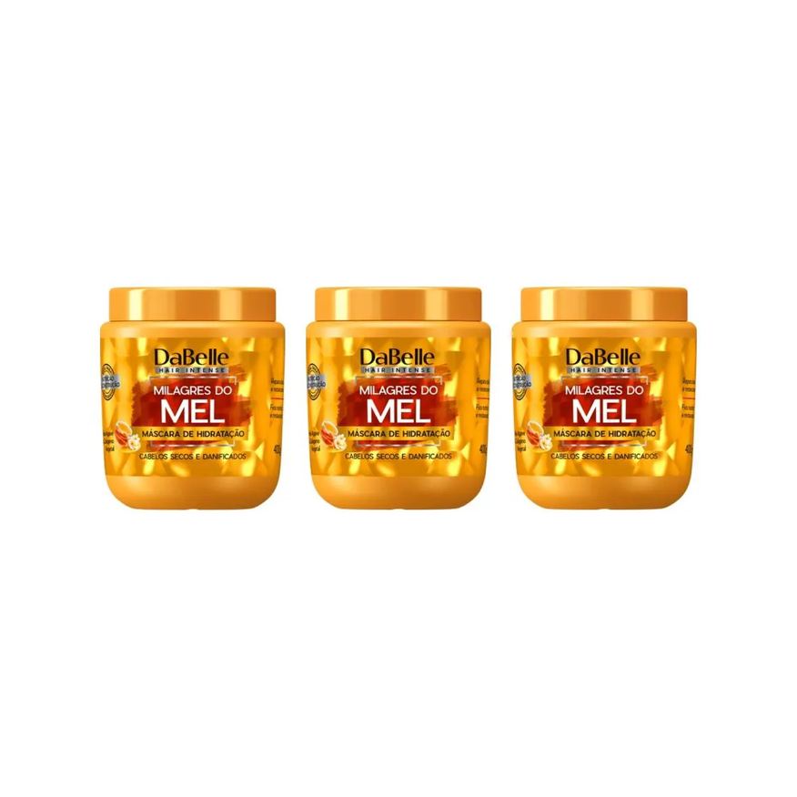 Dabelle Mascara 400g Milagres do Mel - Kit C / 3un