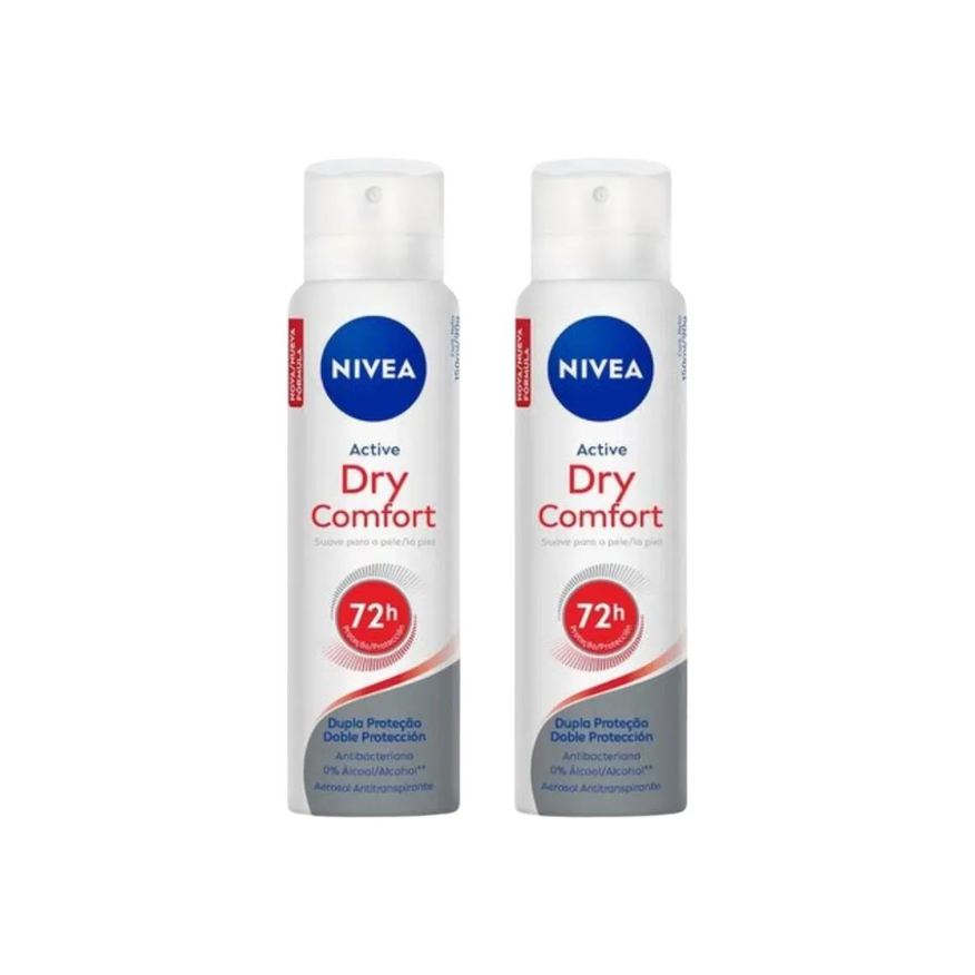 Nivea Desodorante Aero 200ml Fem Dry Comfort - Kit C / 2un