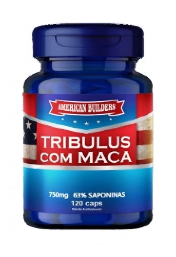 American Builders T com Maca Peruana 750mg Sulphytos - 120 Cápsulas