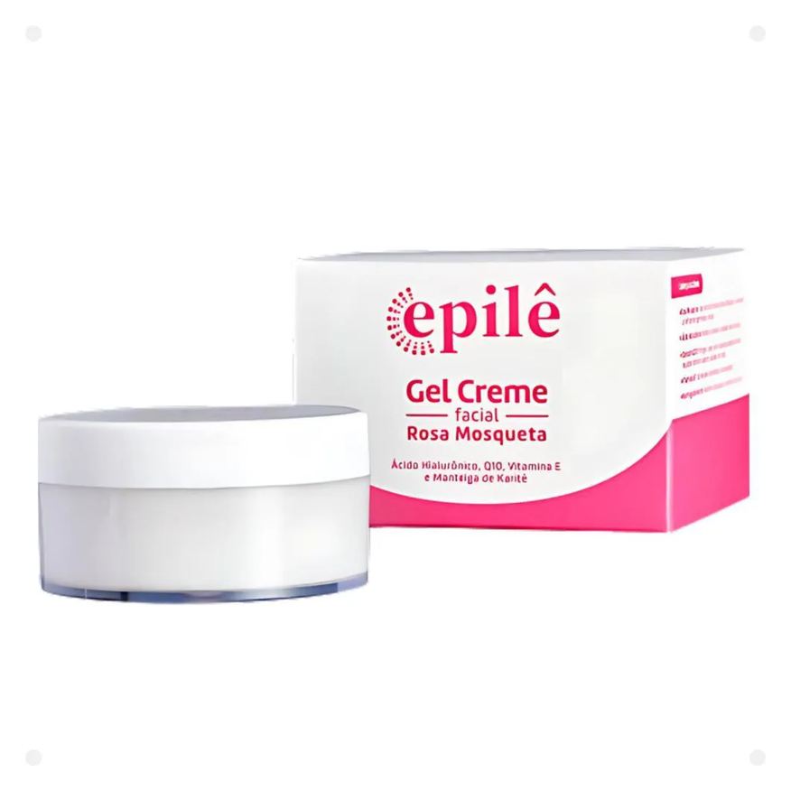 Epile Gel Creme Facial Epilê Rosa Mosqueta 50g